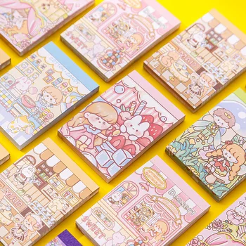 70 Lembar / set Kawaii Kartun Anak-anak Mini Portable Memo Pad To Do List Planner Notepad Sekolah Kantor Perlengkapan Hadiah Alat Tulis