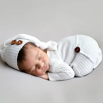 Alat Peraga Fotografi Bayi Baru Lahir Topi Kostum Bayi Rajutan Aksesori Bayi Baru Lahir untuk Pakaian Anak Perempuan Fotografi Bayi Baru Lahir 2 Buah