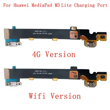Bagian Papan Konektor Port Pengisian USB Kabel Fleksibel untuk Huawei MediaPad M3 Lite 10 Bagian Pengganti Kabel Fleksibel