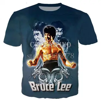 Baru Hot Sale Klasik Bruce Lee 3D Dicetak T-shirt Unisex Fashion Populer Kasual Harajuku Sweatshirt Lengan Pendek Kebesaran Atasan