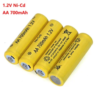 Baterai AA NI-CD 1.2 v Baterai nicd Isi Ulang 700mAh 1.2 V Ni-Cd AA untuk Mainan Mobil Remote Control Elektrik RC UES