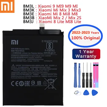 Baterai Ponsel Asli Xiaomi 2023 Tahun untuk Baterai Ponsel Xiaomi 9 MI9 Mi Mix 3 Mix3 Mi 8 Mi8 M8 Mix 2 Mix 2S 8 Lite MI8 Lite