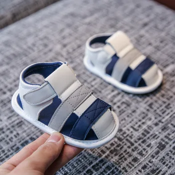 Fashion Musim Panas Bayi Perempuan Anak Laki-laki Sandal Bayi Baru Lahir Sepatu Kasual Lembut Bawah Non-Slip Bernapas Sepatu