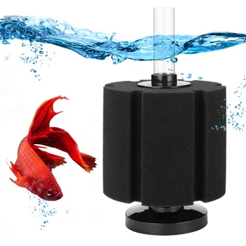 Filter Akuarium Elektrik AISITIN untuk Tangki Ikan Akuarium Pompa Udara Skimmer Filter Spons Biokimia Filter Bio Akuarium
