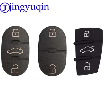 jingyuqin untuk Bantalan Kunci Audi 2/3 Tombol Penutup Casing Kunci Jarak Jauh Pengganti Bantalan Perbaikan untuk Audi A3 A4 A5 A6 A8 Q5 Q7 TT