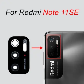 Kaca Kamera Belakang Belakang untuk Xiaomi Redmi Note 11SE 11 SE Penutup Kaca Lensa Kamera 5G Pengganti+Stiker