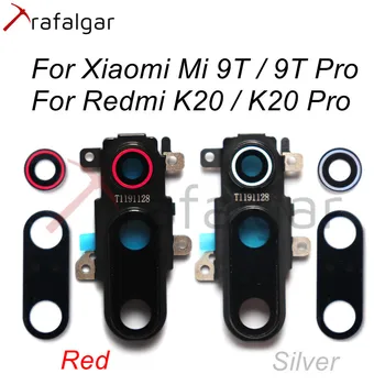  Kaca Kamera Belakang untuk Xiaomi Mi 9T Redmi K20 Pro Penutup Kaca Lensa Kamera Belakang dengan Braket Penahan Bingkai Pengganti