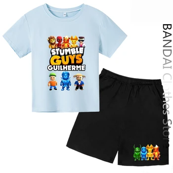 Kaus Stumble Guys Games 2023 Untuk Pakaian Anak-anak 3 hingga 14 Ys Kaus Bayi Laki-laki Kaus Atasan Anak Perempuan Pakaian Anak-anak Kaus Anak Laki-laki