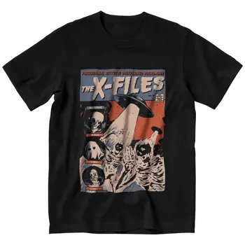 Kaus X Files Retro Lucu Kaus Film Lengan Pendek Pria Kaus Musim Panas Atasan Kaus Grafis Katun 100% Merchandise