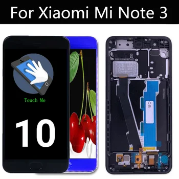 LCD dengan Bingkai untuk Xiaomi Mi Note3 Aksesori Pengganti Layar Sentuh Layar Sentuh untuk Xiaomi mi Note 3 MCE8 LCD
