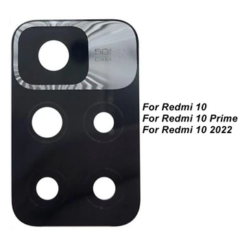 Lensa Kaca Kamera Belakang Belakang Asli Baru untuk Xiaomi Redmi 10 Prime 2022 Redmi 10 5G dengan Stiker Perekat