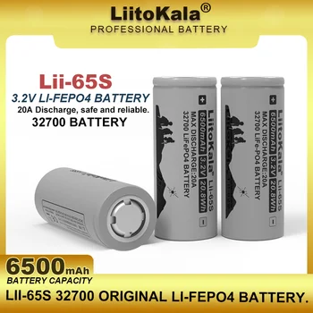 LiitoKala LII-65S 3.2 V 32700 6500 mAh Baterai LiFePO4 35A Debit Terus Menerus Maksimum 55A Baterai Daya Tinggi untuk Perkakas Listrik