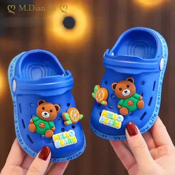 Musim Panas Bayi Sepatu Sandal untuk Anak Perempuan Anak Laki-laki Keledai Bayi Perempuan Sepatu Kartun Sandal Infantil untuk Anak Laki-laki Taman Anak Sepatu