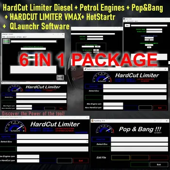 Pembatas HardCut Baru Diesel + Mesin Bensin + Pop & Bang + PEMBATAS HARDCUT VMAX+ HotStartr + Perangkat Lunak QLaunchr 6 DALAM 1 PAKET