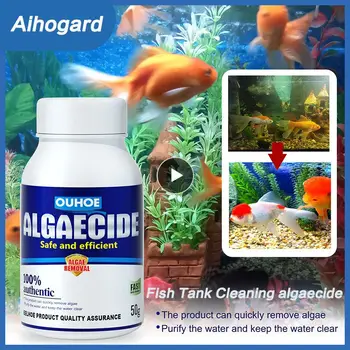 Pembersih Tangki Ikan Algaecide Penghilang Lumut Alga Air Kontrol Efektif Pembersih Air Algaecide Alat Pembersih Ikan untuk Akuarium