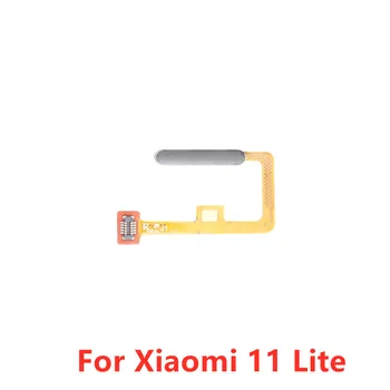 Pemindai Sidik Jari Kabel Fleksibel untuk Xiaomi Mi 11 Lite Touch ID Sensor Tombol Rumah Pita Pengganti Suku Cadang Perbaikan