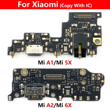 Pengisi Daya USB untuk Xiaomi Mi A1 A2 Redmi 8 8A 9A Note 7 Konektor Port Dok Pengisi Daya Kabel Fleksibel