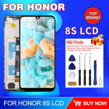 Penjualan Panas Untuk Huawei Honor 8S LCD KSA-LX9 Rakitan Digitizer Layar Sentuh KSE-LX9 Untuk Tampilan Honor 8S 2020 Dengan Bingkai 1 Buah
