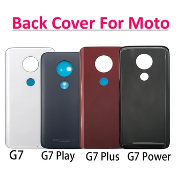 Penutup Baterai Belakang Pintu Belakang untuk Motorola Moto G7 Power / G7 Plus / G8 Play / G8 Plus Housing Penutup Belakang dengan Perekat Lem