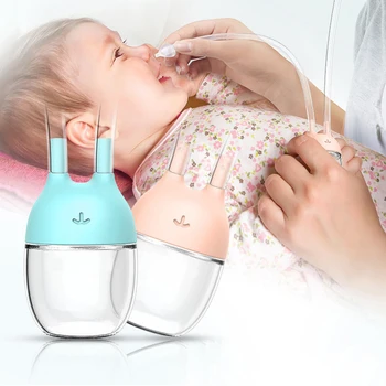 Perangkat Hisap Hidung untuk Bayi Baru Lahir Anak-anak Bayi Membersihkan Ingus dan Kotoran Pembersih Hidung Tersumbat Pembersih Cangkir PC yang Dapat Dilepas