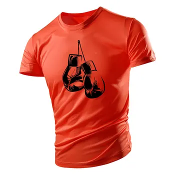 T-shirt Cetak 3D Grafis Olahraga Tinju Pria Berotot Tren Musim Panas Pria Tangguh Jalanan Nyaman Lengan Pendek Cepat kering 6XL