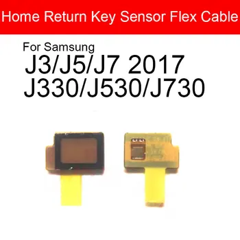 Tombol Kunci Rumah Tombol Kembali Sensor Cahaya Kabel Fleksibel Keyborad untuk Samsung Galaxy J3 J5 J7 2017 J330 J530 J730 Pengganti