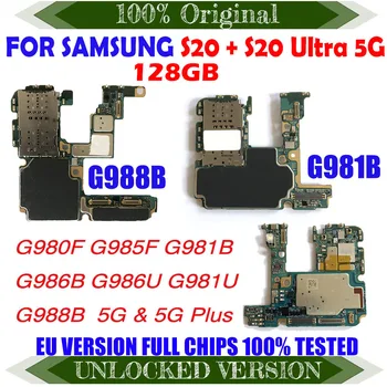 Uni Eropa Versi Asli untuk Samsung Galaxy S20 UlG980F G985F G981B G986B G986U G981U G988B 5G Plus Versi Papan Utama Penuh Chip
