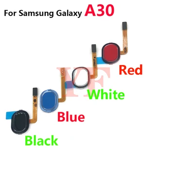 Untuk Samsung Galaxy A30 A305F A40 A405F A60 A605F Pembaca Sidik Jari Sensor ID Sentuh Tombol Kembali Kabel Fleksibel Tombol Rumah