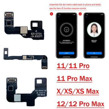 Untuk X MAX Proyektor Titik Asli Baca Tulis Flex Perbaikan ID Wajah Dot Matrix untuk iPhone 11 12 Pro X XR X JC Kabel Dot Matrix