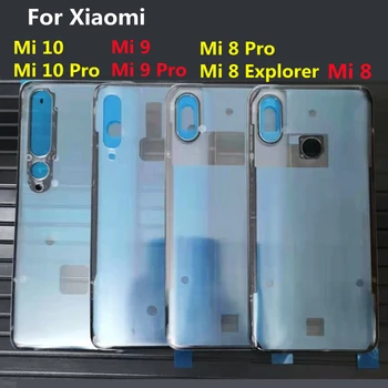 Untuk Xiaomi Mi 8 Mi 9 Mi 10 Pro Penutup Baterai Belakang Casing Kaca Transparan untuk Xiaomi Mi 10 Housing Mi 8 Penutup Baterai Explorer