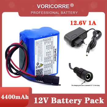 VariCore 12 V 4.4 Ah 4400 mAh 18650 Baterai Isi Ulang 12 V dengan BMS Lithium Battery Pack Papan Perlindungan +12.6 V 1A Charger